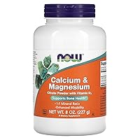 Supplements, Calcium & Magnesium Citrate Powder with Vitamin D3, Supports Bone Health*, 8-Ounce