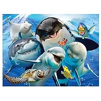HR28552 Selfie Ocean Super 3D Children's Wall Poster, multicolored