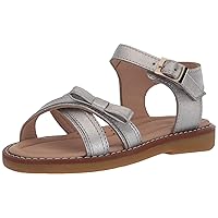 Elephantito Girl's Lili Crossed Sandal W/Bow Flat