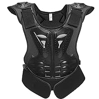 Motorcycle Gear for Kids 8-12, Anti-Fall 3D Kids Riding Gear, Reflective Body Armour Vest, Adjustable Kids Chest Protector for Cycling Skiing Skateboarding M Chest Braces