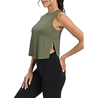 Mippo Womens Workout Tank Tops Athletic Gym Shirts Sleeveless Workout Crop Tops Exercise Clothes