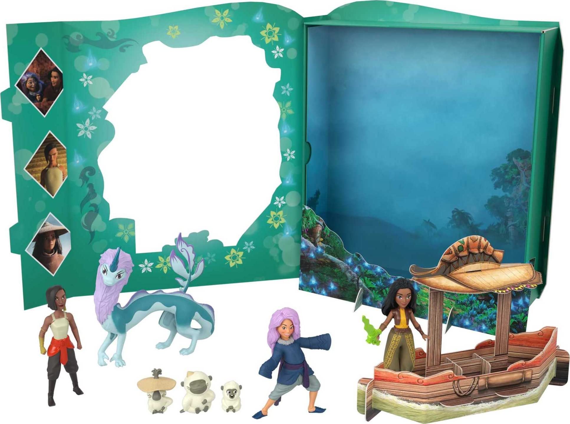 Mattel Disney Raya and the Last Dragon Small Doll Story Pack with 1 Raya Doll, 6 Character Figures & 1 Accessory From the Movie