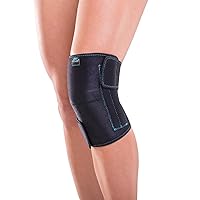 DonJoy Advantage DA161KW01-BLK Knee Wrap with Stays for Medial, Lateral Support, Sprains, Strains, Swelling, Stiffness, Arthritis, Adjustable Neoprene Fabric fits Left, Right, 13