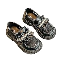 Girls Size 1 Sandals Kids Baby Girls Leather Shoes Mesh Ruffle Princess Shoes Fashion Student Slides for Toddler Girls