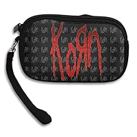 Red Korn Band Logo Purse & Key Wristlet Bag