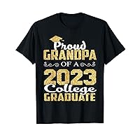 Proud Grandpa Of 2023 Graduate College Shirt Graduation T-Shirt