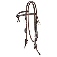 Weaver Leather unisex adult Weaver Leather Working Tack Futurity Knot Browband Headstall, Floral, 1 Count Pack of US
