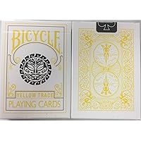 USPC Bicycle Yellow Trace Playing Cards Sun Moon Design