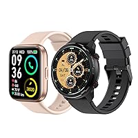 SKG V9C Smart Watch for Men Women, Smartwatch with GPS for Android & iPhone, Fitness Tracker with Heart Rate, SpO2, Sleep Monitor, IP68 Waterproof, Multi-Sports, Dials, Outdoor Compass, Ideal Gift