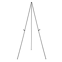 AROIC 63 Easel Stand for Display, 10 Pack Portable Foldable Metal Easel,  Easels for Signs Wedding Logos,Arts, Painting,Adjustable Floor Easels with