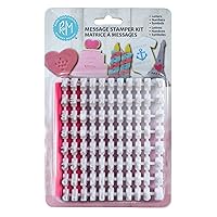 International Cookie and Cake Decorating Message Stamper Kit, Includes Letters, Numbers, Symbols, and Name Holder,Multicolor