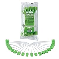 Stryker – Sage Toothette Plus Single Use Oral Swabs – Without Sodium Bicarbonate – Unflavored – Bag of 20 Swabs – Disposable Dental swabs with Long Handle