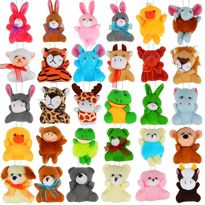 Mua 30 Pack Mini Plush Animals Toys Set, Aitbay Cute Small Stuffed Animal  Keychain Set for Party Favors, Goodie Bag Fillers, Carnival Prizes for  Kids, Prize Box Toy Assortment for Classroom Rewards