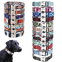 Custom Dog Collar for Girls Boys,Colorful Soft Personalized Cat Collar with Free Engraved ID Name Tag Phone Number Plate,Customized Metal Buckle Adjustable for Small Medium Large Breed