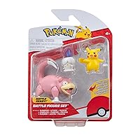 Pokemon Toy Figures Set - Pokemon Battle Figure 3PK: Pikachu, Litwick, Slowpoke
