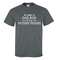 Men's It's Not A Dad BOD, It's A Father Figure Funny Father's Day Short Sleeve Graphic T-Shirt