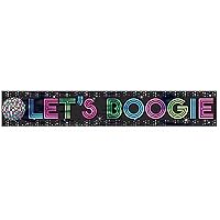 Multicolor Groovy 70's Foil Banner - 25' (Pack Of 1) - Retro Disco Theme Party Decorations