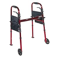 Drive Medical Deluxe Portable Folding Travel Walker with 5