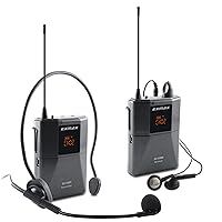 EXMAX EX-938 Wireless Audio Transmission Tour Guide System Overcoming Enviroment Noise Human Translator in Your Ear for Church Translation Simultaneous Interpretation Assisted Listening (1T1R)