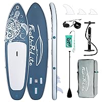 Paddle Board Inflatable Stand Up Paddle Boards Ultra-Light SUP with Paddleboard Accessories Non-Slip Deck Design for Adults and Youth 10'6