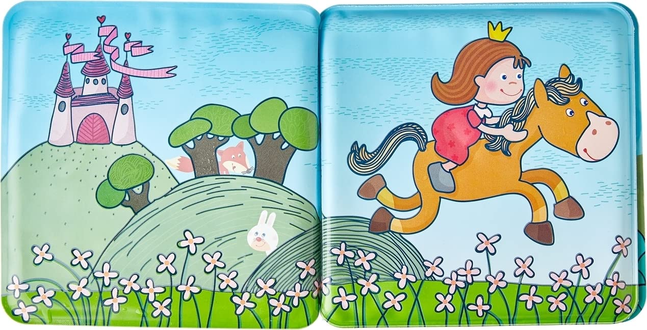 HABA Magic Bath Book Princess - Wet the Pages to Reveal Colorful Background - Great for Tub or Pool