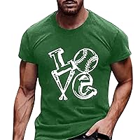 Mens Shirts Graphic Baseball Big and Tall Summer Short Sleeve Funny Tshirts Casual Sports Shirt Mens Plus Size Tees