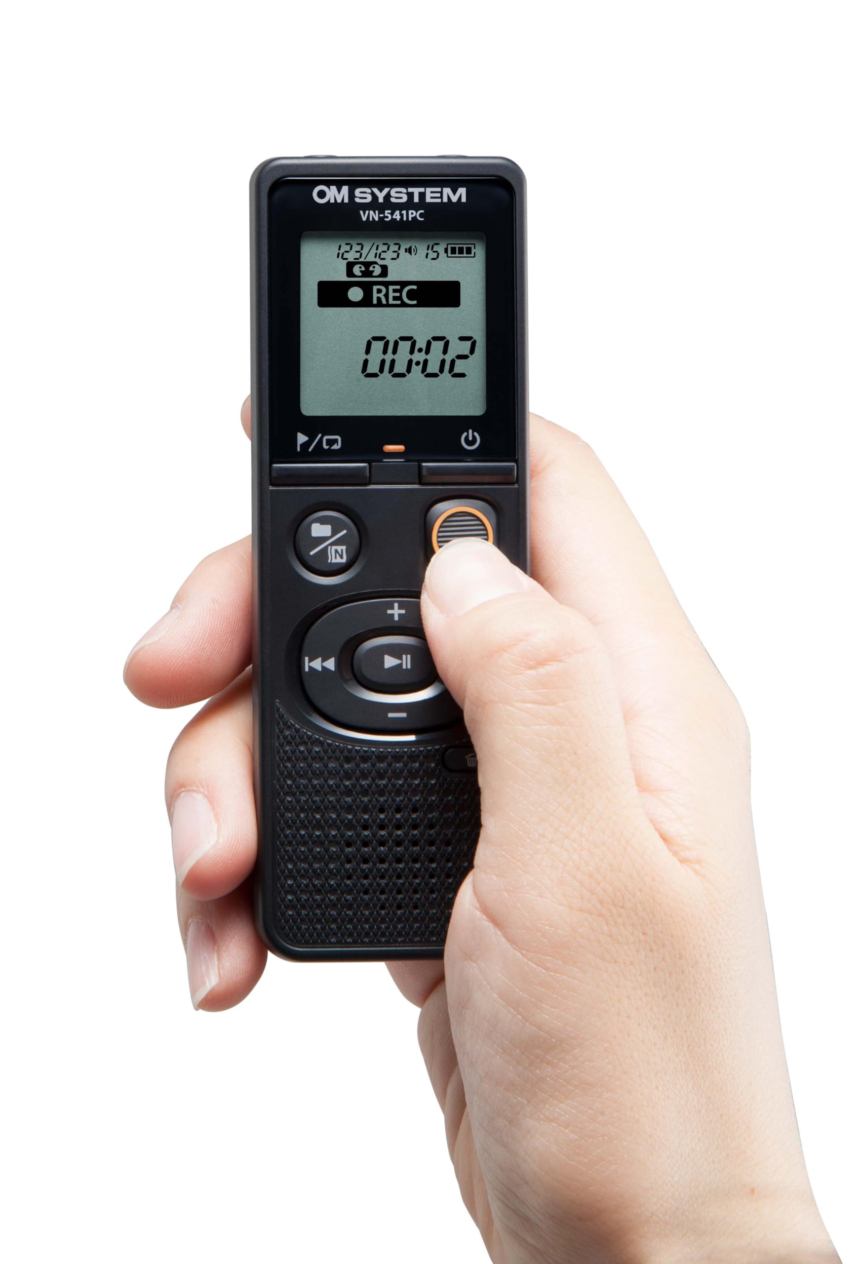 OM SYSTEM Olympus VN-541PC Digital Voice Recorder with one-Touch Recording, Noise-Cancellation Function, 4GB Memory, Four Scenes Recording, Includes a Micro-USB Cable.