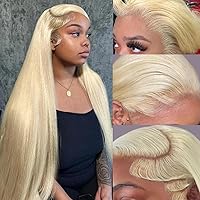 Human Hair Wig (250% density 613 straight wig, 34 Inch)