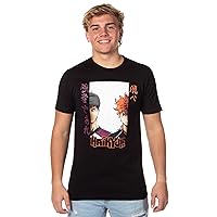 Haikyu!! Shirt Anime Manga Men's Wakatoshi Ushijima and Shoyo Hinata Season 3 T-Shirt