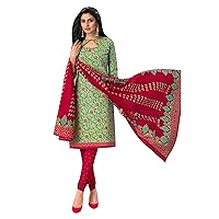 ladyline Cotton Printed Salwar Kameez Salwar Kameez for Women with Cotton Dupatta Indian Dress