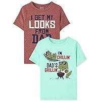 The Children's Place baby boys Short Sleeve Graphic T Shirt 2 Pack