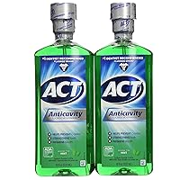 Act Anticavity Fluoride Mouthwash Mint 18 fl oz (Pack of 2)
