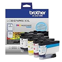 Brother® LC3037 Genuine High-Yield Multi-Pack Ink, Black/Cyan/Magenta/Yellow, Pack of 4 Cartridges, LC30374PKS