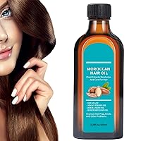 ZenithGrowth Moroccan Hair Oil, Moroccan Hair Oil, Fragrance Retention & Smoothing Hair Essential Oil, Lingxiang Shunfa Essential Oil, 100ML Anti-Hair Loss Hair Serum (1 bottle)