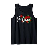 Piper T-Shirt Floral Rose Piper Name Birthday Shirt Gift Tank Top