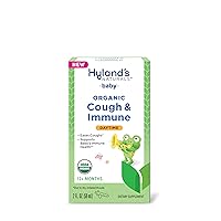 Naturals Baby Organic Cough & Immune with Agave, Elderberry & Pomegranate - Soothes Cough and Cold, & Supports Immunity - Daytime - 2 Fl. Oz.