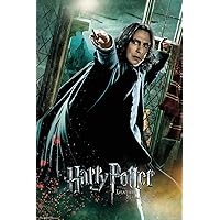 Harry Potter and the Deathly Hallows - Movie Poster/Print (Professor Severus Snape/Alan Rickman - Wand) (Size: 24 inches x 36 inches) (Clear Poster Hanger)