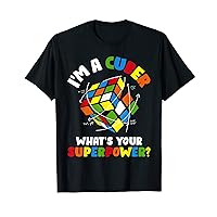 I'm A Cuber What's Your Superpower? Cube Puzzle Gamer T-Shirt