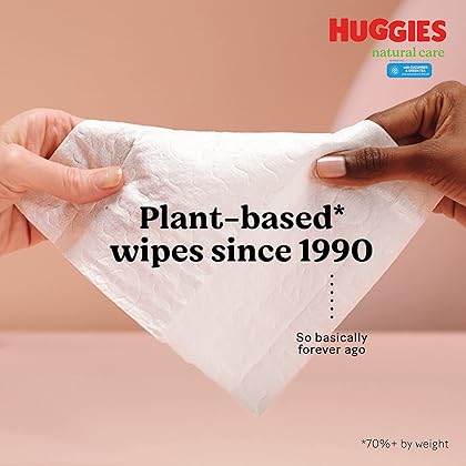 Huggies Natural Care Refreshing Baby Wipes, Hypoallergenic, Scented, 6 Flip-Top Packs (288 Wipes Total)