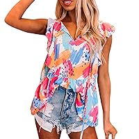 Long Sleeve Tee Shirts for Women Plus Size Womens Boho Top Floral V Neck Short Sleeve Shirt Summer Shirt Turtl