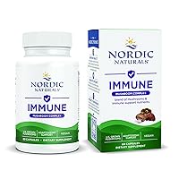 Nordic Naturals Immune Mushroom Complex, Unflavored - 60 Capsules - Adaptogenic Support - Multi-Mushroom Blend - Optimal Wellness - Non-GMO - Certified Vegan - 30 Servings