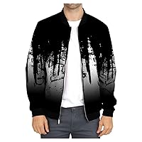 Fall And Winter Men'S Printed Thin Jackets Casual Versatile Printed Jackets Jackets For Men Mens Sport Coat