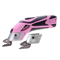 Pink Power Electric Fabric Scissors for Crafts, Sewing, Cardboard, Carpet &  Scrapbooking - Heavy Duty Cutting Tool, Automatic Cordless Electric