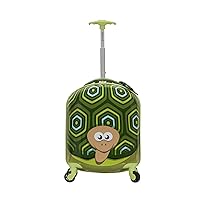 Rockland Jr. Kids' My First Hardside Spinner Luggage, Turtle, Carry-On 19-Inch, Telescoping Handles