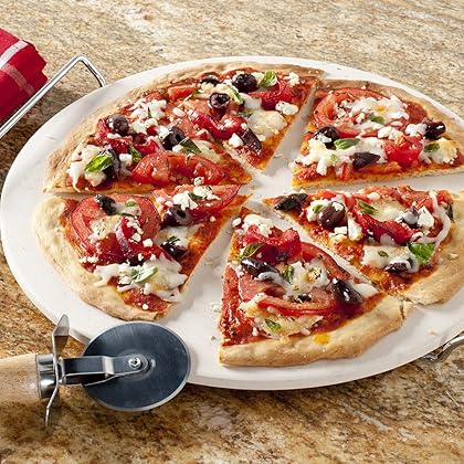 Nordic Ware, Tan Pizza Stone Set, 13 inch diameter