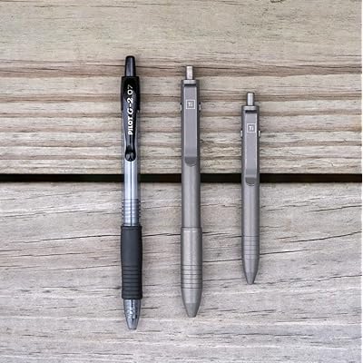 BIG IDEA DESIGN Mini Dual Side Click Pen (Titanium Stonewashed)