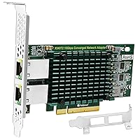 PCIE X8 Interface to 2X 10Gbps RJ45 Ports Network Adapter, Intel X540-AT2 Ethernet Controller, 2X 10GbE RJ45 Interface PCIE NIC Card, PCI Express 10GbE Converged Network Adapter (X540T2)