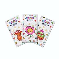 JelliPods - Puffy Plants - Reusable Sticker Bundle - Sensory Toy - Touch and Feel - Classroom Must Have - Tactile Sensory Fidget Activity for Kids - Includes 3 Reusable Puffy Stickers