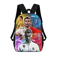C-Ristiano Ronaldo Football Star Backpack, Lighttight backpack 17 Inch Travel Laptop Backpack Business Anti-Theft Slim Laptops Bag, Football Lovers Bag Gift.