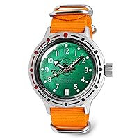 Vostok | Scuba Dude Amphibian Automatic Self-Winding Russian Diver Wrist Watch | WR 200 m | Amphibia 420386 |Fashion | Business | Casual Men's Watches